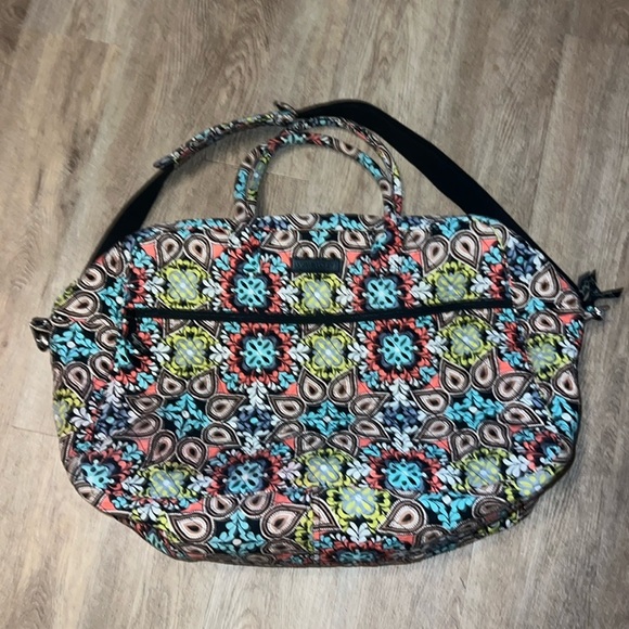 Vera Bradley Handbags - Multi Color Vera Bradley Weekender Shoulder Bag for Traveling